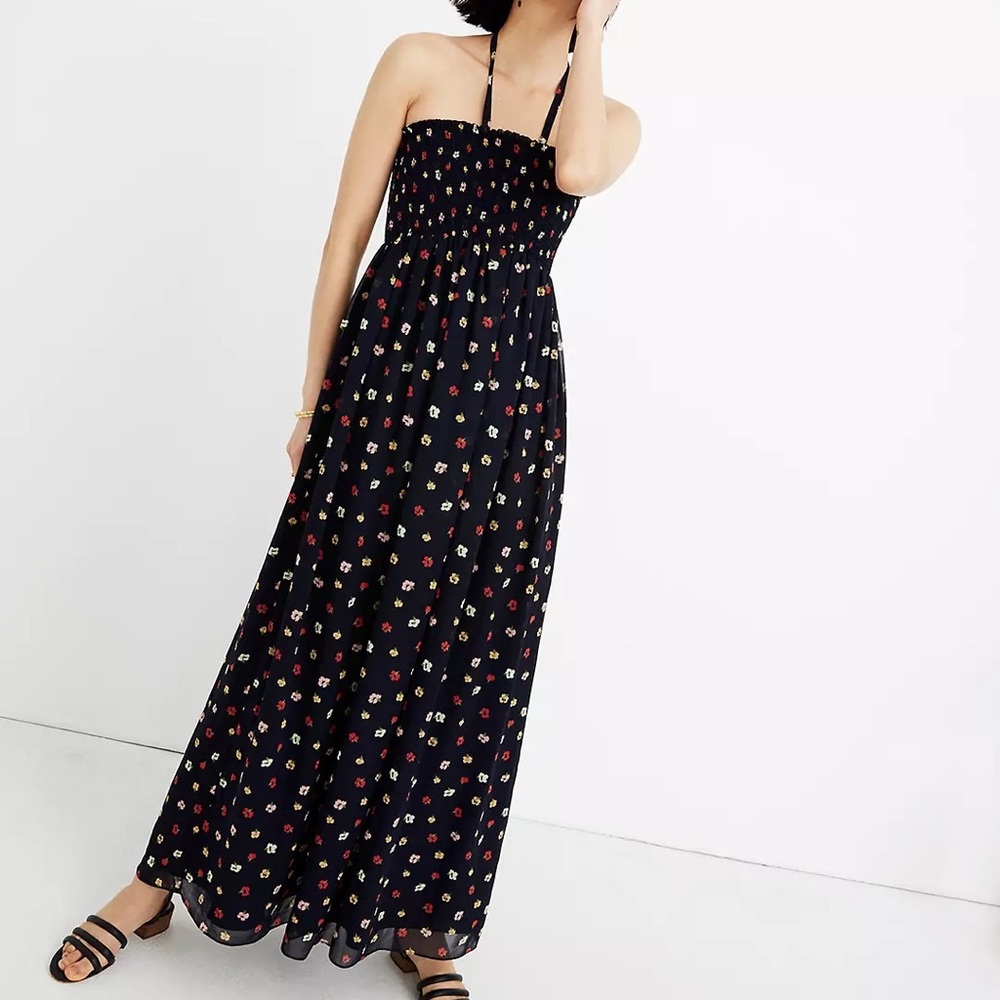 Madewell Smocked Maxi Dress _ S